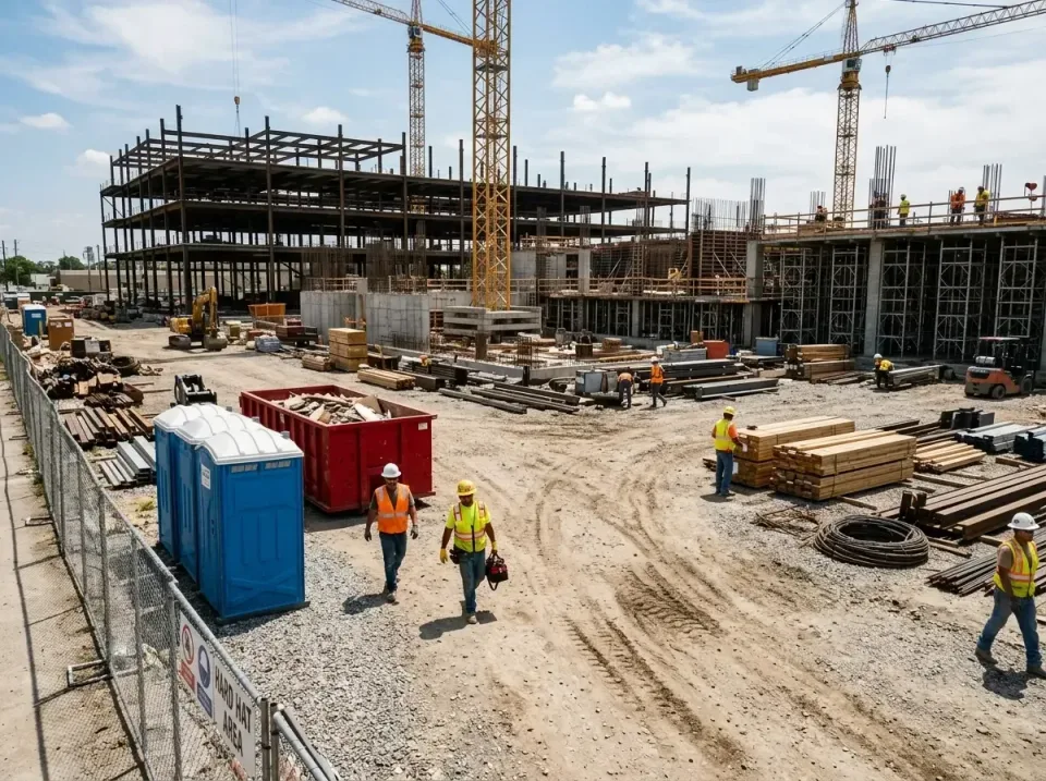 Portable Toilets — Construction Site Portable Toilets — Construction Site